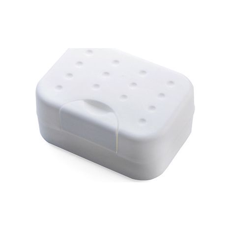 Jabonera de viaje, jabonera portátil con tapa, jabonera de plástico, jabonera impermeable con diseño de cierre para senderismo, hogar, ducha, baño. (1/5)