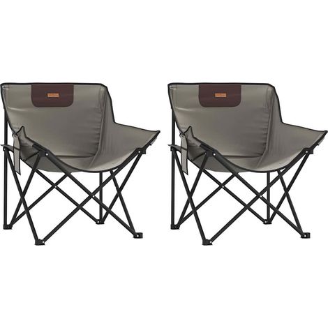 Maison Exclusive - Sillas de camping con bolsillo plegables 2 uni (1/5)