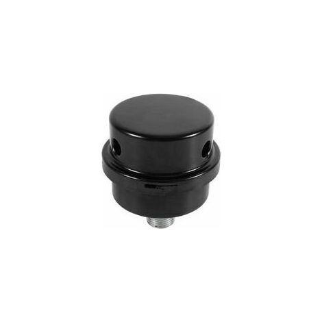 Silencieux d'admission pour compresseur à air sans huile – Filtre métallique noir fileté 3/8″ (16 mm) – Pièce de remplacement silencieuse (1/5)