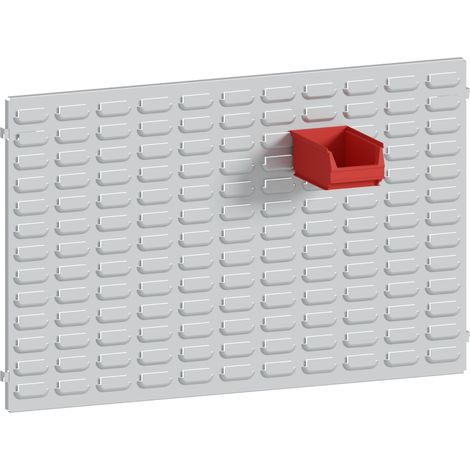 PROVOST - Panneau cranté métallique gris clair Provost - Accessoire pour étagères Probox ou Systembox