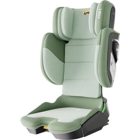 Siège auto enfant pliable ISOFIX i-Size R129 pour 100 à 150 cm, dossier réglable, portable, vert, 3 à 12 ans, avec appuie-tête, pour voyager - CHICFURN (1/5)