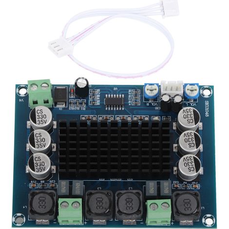 Amplificateur de puissance numérique 2 canaux TPA3116D2 120W XH-M543, module électronique DC 12-26V pour enceintes DIY (1/5)