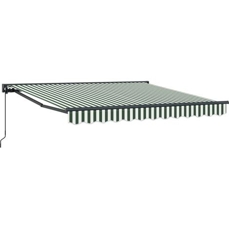 Maison Exclusive - Struttura della tenda Verde e Bianco 300 x 250 cm (1/5)