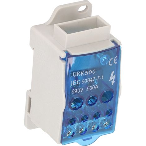 Anschlusskasten 500A 35mm DIN-Schienen-Klemmenblock Leistungsanschlusskasten AC 690V (1/5)