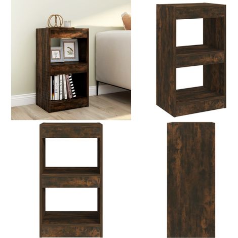 Bibliothèque/Séparateur de pièce Chêne fumé 40x30x72 cm - Bibliothèque - Étagère - Meuble Salle Séjour - Mobilier Intérieur - Séparateur De Pièce - Home & Living (1/5)