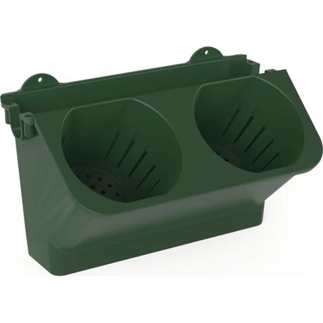 Jardinière Murale Empilable, Pots en Plastique à Arrosage Automatique, Suspension Murale pour Plantes Succulentes Verticales, Bonsaï, Maison (1/5)