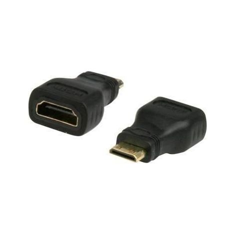 Adaptateur mini HDMI - GENERIQUE - Universel - mâle vers HDMI femelle - Noir - Pour caméscope/appareil photo (1/4)
