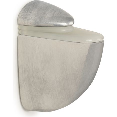 Soporte Regulable para Baldas de Cristal y Madera  Fabricado en Zamak  Acabado en Cromo Satinado  Para Baldas con Espesores de 3-24 mm  Medidas 255540 mm  Sistema de Fijación  2 Unidades - (1/4)
