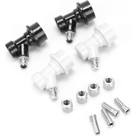 4 raccords rapides à bille en acier inoxydable 1/4" pour fûts, adaptateur pour brassage amateur (1/5)