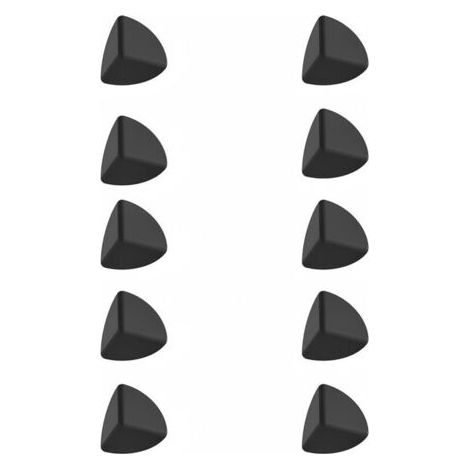 Lot de 10 Coins De Protection D Angles, Coin Anti-Collision en Silicone Protecteur,Poignée De Tiroir Coin De Protection, Protege Angle Table Bebe, Noir, M (3 5CM)