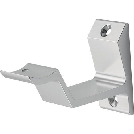 hermeta support de main courante 3542 aluminium argent anodisé support bombé - 3542-01E (1/4)