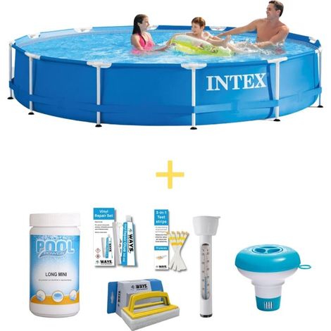 Intex Piscine Tubulaire Ronde - 366x76 cm - 7-pièces  S21333 (1/4)