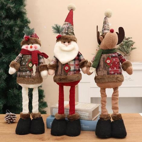 Figurines de Noël - 3Pcs - 60 cm - Peluche - Décorations Maison (1/3)