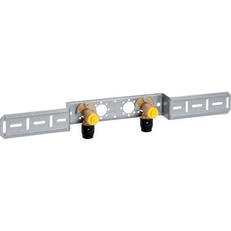 Kit de raccords PushFit, pré-assemblé, diamètre 20 mm x rayon 1/2", en acier galvanisé, ÜA