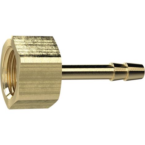 Riegler Aufschraubschlauchtülle, G 1/4, für Schlauch LW 8 mm, SW 17, MS (1/2)