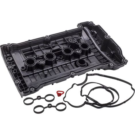 Couvercle de culbuteur de soupape moteur, Plastique technique, 20 cm x 15 cm x 5 cm, S'adapte aux Citroën Peugeot 1.6 16V THP EP6, Conçu pour un scellement optimal, Remplacement direct sans modificati (1/5)
