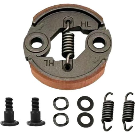 Embrayage de tondeuse à gazon pour débroussailleuse, pièces de rechange pour tondeuse à gazon, embrayage + ressort (pour GX35/140/139/40-5/TU43) (1/5)
