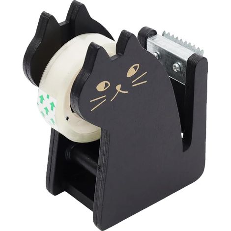 CCYKXA Katzenförmiger Klebebandabroller, Schreibtisch-Klebebandabroller, inklusive einer Rolle Klebeband, Klebebandabroller für Bürobedarf, Bürozubehör