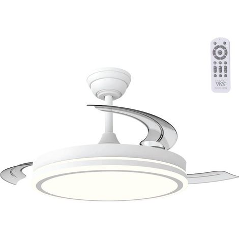 Greenice – Ventilateur sur pied 48 W – Éclairage LED 5040 lm – 6 vitesses – Fonction été/hiver – Télécommande – Pour espaces de 13 à 20 m²