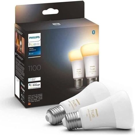 Philips Hue White ambience E27 - Smarte Lampe A60 Doppelpack - 1100 (1/5)