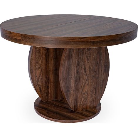 Table ovale extensible L110-260cm Icarios avec pieds design Bois Noyer