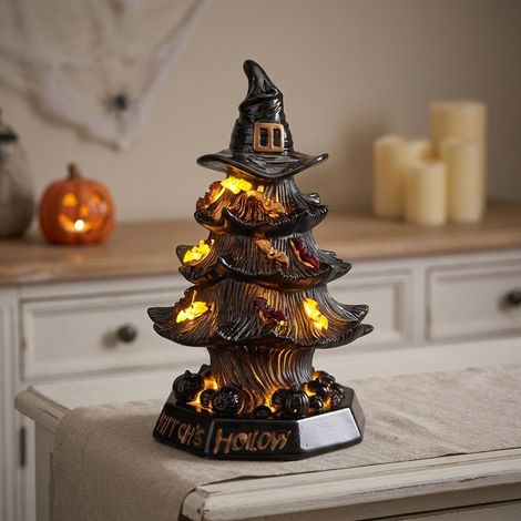 Halloween Gnarled Witch Hat Night Light (1/2)