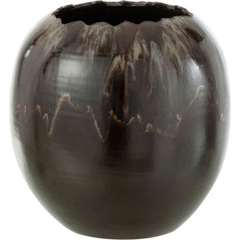 Cache-Pot en Céramique "Jaisalmer" 30cm Marron (1/2)