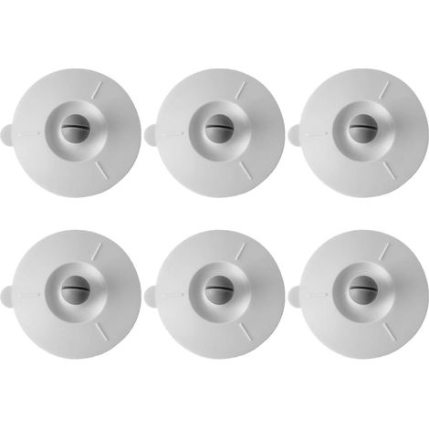 Lot de 6 Couvercle Silicone, Bouchon de Tasse Coloré en Silicone, Couvercles de Tasse Résistants à La Chaleur avec Clip Anti-Poussière Anti-fuite pour Café, Chope à Bière et Verre à Vin (1/5)