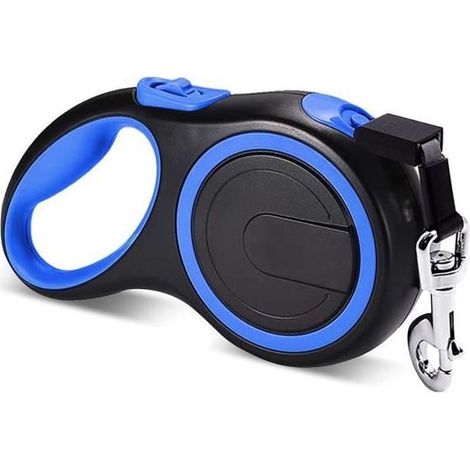 Laisse Chien 8M (50kg) Taille Enrouleur extensibles automatiques Laisse avec Sangle pour Chien -bleu (1/4)