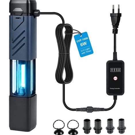 6W UV Stérilisateur pour Aquarium, Clarificateur à Glissière (1/5)