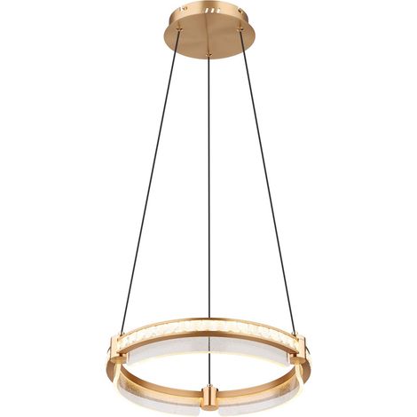 Lámpara colgante - dorado - BLONDIE - metal - Ø 40cm - LED - (1/5)