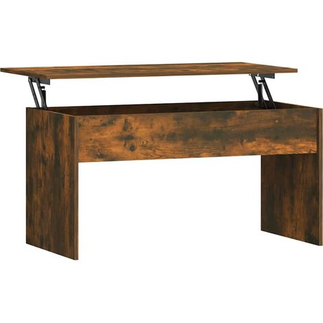 Maison Exclusive - Tavolino Rovere Fumo 102x50,5x52,5 cm in Legno Multistrato (1/5)