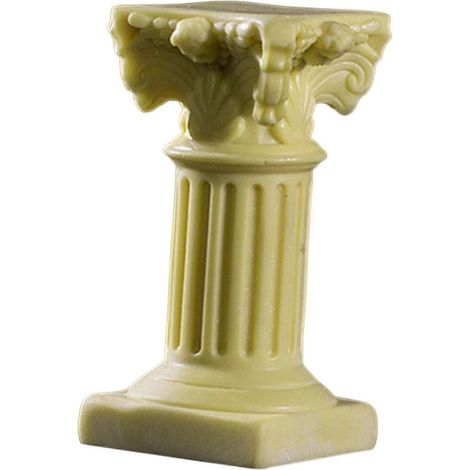 Pilier romain miniature, socle, support, colonne grecque-Yellow