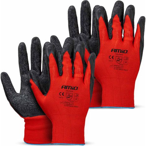 Gants de protection en polyester enduit de latex, taille 9, réf. 2121X, lot de 4, amio-04636 (1/5)