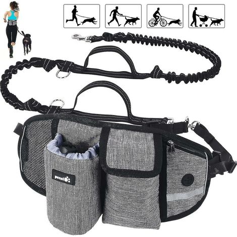 Laisse de chien Pecute laisse mains libres pour chien jusqu'à 110 kg choc confortable Ab