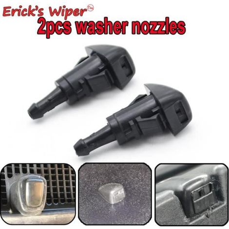 Buse À Jet - Pour Lave-Glace Avant - Compatible Dodge Avenger Journey Caliber Durango Jeep Grand Cherokee Compass - Référence OE 5303833AA - 2 Pièces (1/4)
