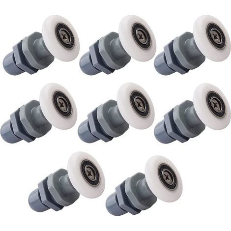 CCYKXA 8 Pcs Sliding Shower Door Rollers 19mm Bathroom Rollers Sliding Glass Door Wheels