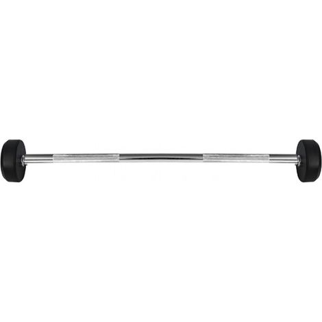 Bilanciere rivestito in gomma HMS 10 kg - Allenamento della forza, barra fissa (1/4)