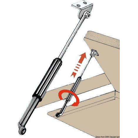 Compas télescopique en nylon 220 x 480 mm – Tige en inox pour durabilité – Utilisation facile pour fenêtres et portes