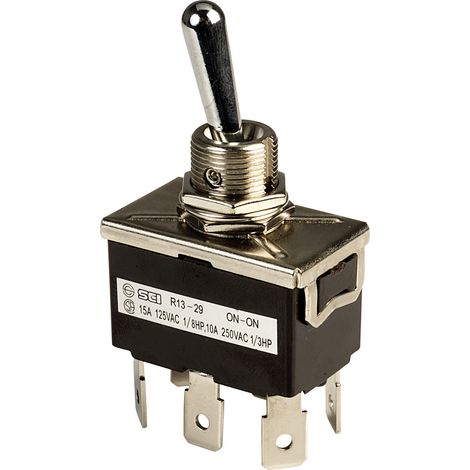 SCI R13-29B Kippschalter 250 V/AC 10 A 2 x Ein/Ein rastend 1 St. (1/2)
