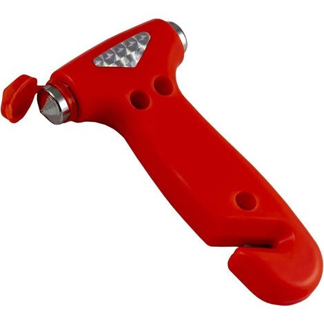 Martillo rompe cristales,lunas y corta cinturon de emergencia coches (1/2)