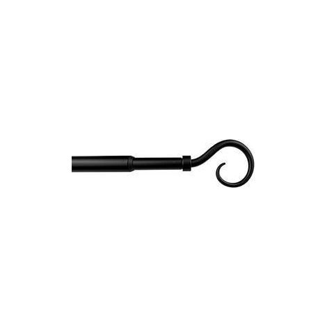 BASTONE METALLO D 12/9  70/120CM RICCIOLO NERO