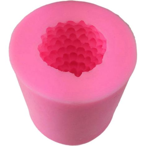 3D Silikon-Weihnachtszapfenform, handgefertigte Fondant-Kerzen-Seifenform für DIY-Schokoladen-Eiscreme-Dessert-Backformen