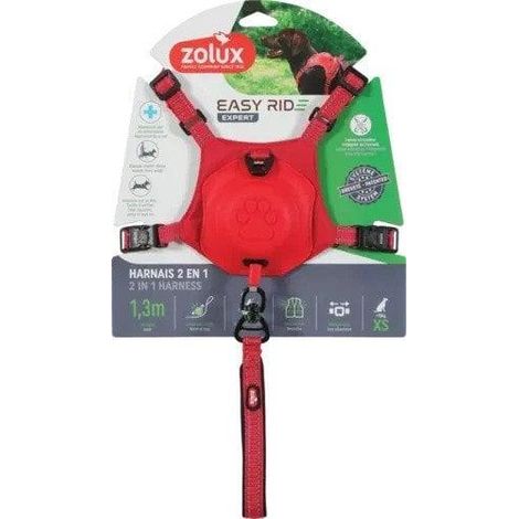 Zolux Easyride arnés rojo talla XS cómodo y seguro
