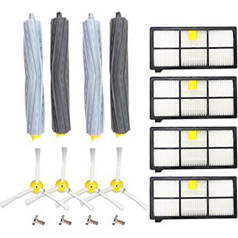 Pièces de rechange : brosse principale, brosse latérale, filtre HEPA pour aspirateurs iRobot Roomba séries 900, 960 et 990. Accessoires pour aspirateurs (1/5)