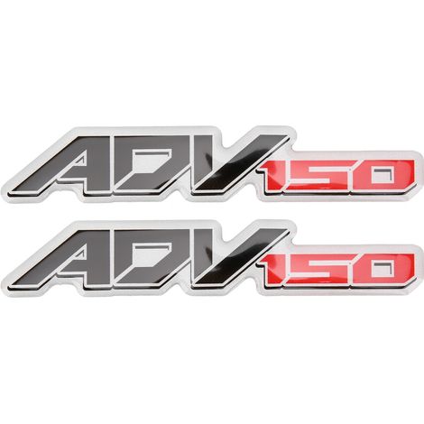 Paire d'autocollants emblème de moto en résine époxy réfléchissante 3D pour Honda ADV150 (1/5)
