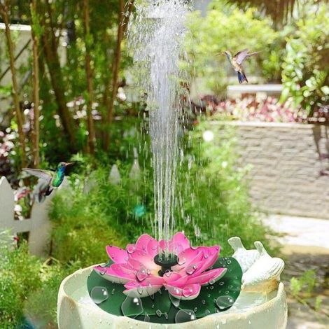 Pompe Flottante Solaire - Fontaine Étang Nénuphar Lotus Mousse - Extérieur Jardin Piscine - 7 V 2 5 W - 100 Cm Hauteur Manométrique - 1 Pièce (1/4)