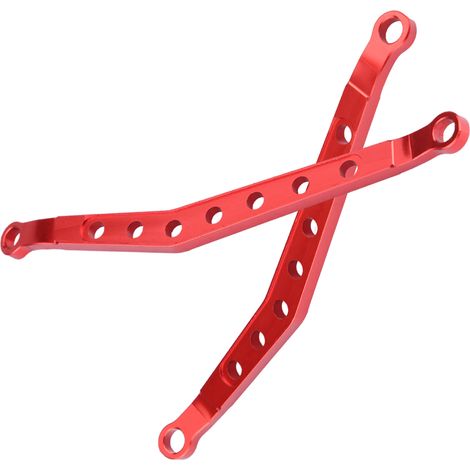Bras de Suspension Avant/Arrière en Alliage pour AXIAL Wraith AX90056 RC (Rouge)