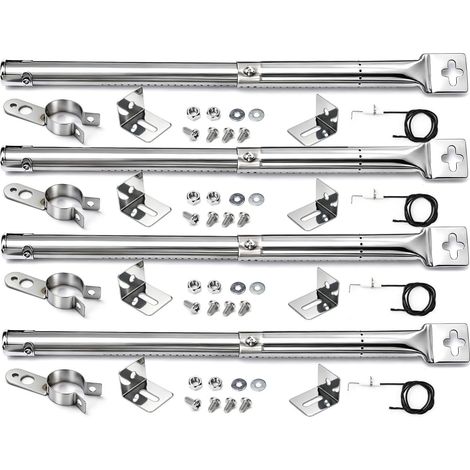 4 Pièces Brûleur, Réglable 31-45cm, Tubulaire, Pour Landmann Triton 2 Enders Monroe (1/5)