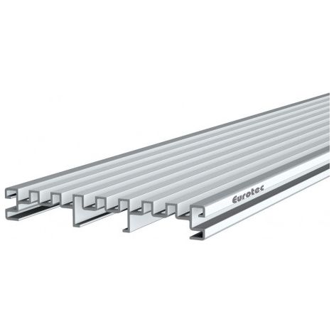 FP – Grille de drainage en aluminium 21 x 140 mm – Longueur 4000 mm – Classe de résistance à la charge – Pour façades et terrasses (1/2)